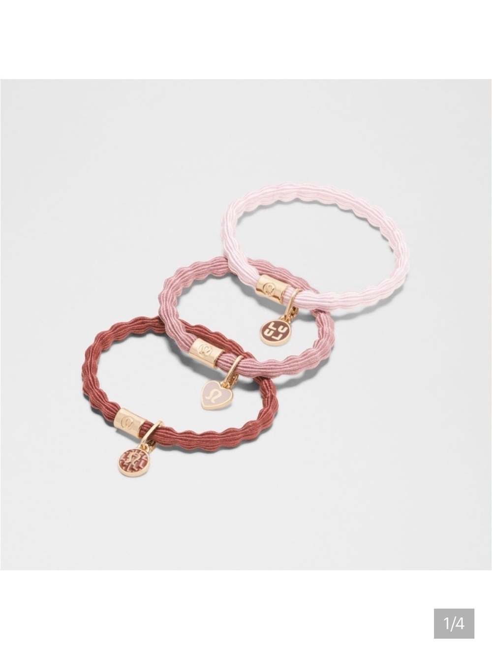 lululemon athletica Pink Charm Hair Ties - 3 Pack